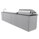 Sunstone 13 Foot 7 Inch French Quarter Outdoor Kitchen Island Package