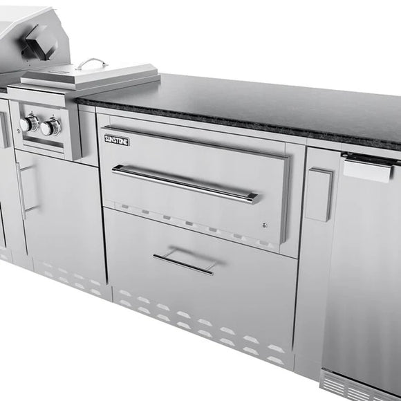 Sunstone 13 Foot 7 Inch French Quarter Outdoor Kitchen Island Package