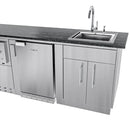 Sunstone 13 Foot 7 Inch French Quarter Outdoor Kitchen Island Package