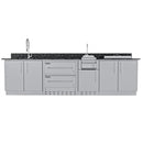 Sunstone Outdoor Kitchen The Galley 10' 8" Island Cabinet Package