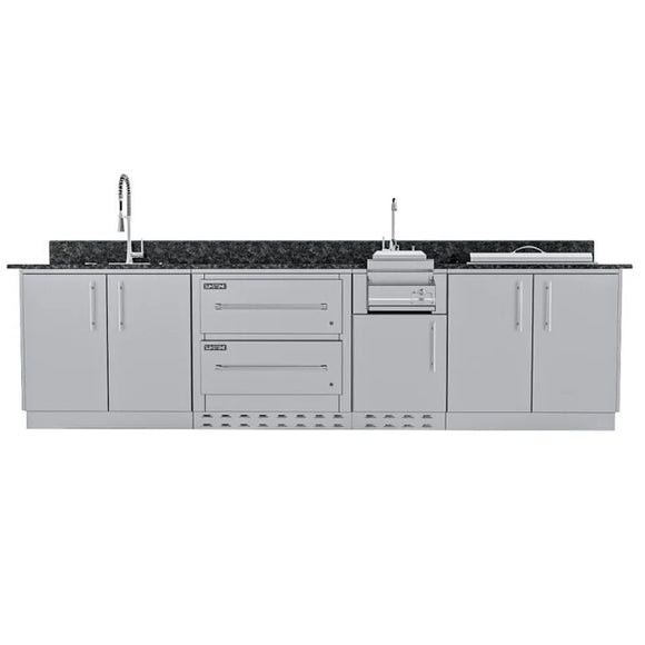 Sunstone Outdoor Kitchen The Galley 10' 8" Island Cabinet Package
