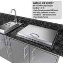 Sunstone Outdoor Kitchen The Galley 10' 8" Island Cabinet Package