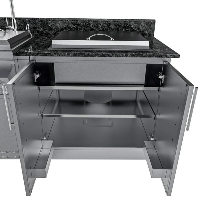 Sunstone Outdoor Kitchen The Galley 10' 8" Island Cabinet Package