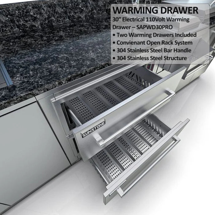 Sunstone Outdoor Kitchen The Galley 10' 8" Island Cabinet Package