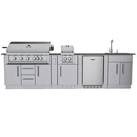 Sunstone Gulf Breeze 10 Ft Outdoor Kitchen Cabinet Island