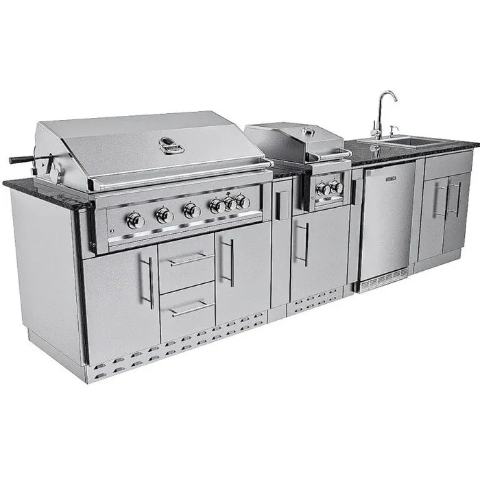 Sunstone Gulf Breeze 10 Ft Outdoor Kitchen Cabinet Island