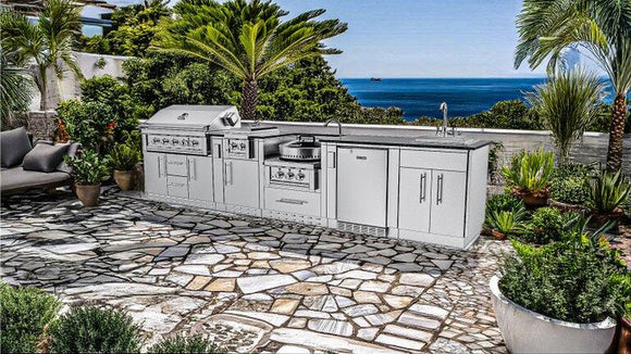 Sunstone Hill Country 13 Ft 6 In Outdoor Cabinet Island Package