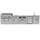 Sunstone Hill Country 13 Ft 6 In Outdoor Kitchen Cabinet Island