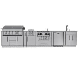 Sunstone Hill Country 13 Ft 6 In Outdoor Kitchen Cabinet Island