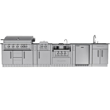 Sunstone Hill Country 13 Ft 6 In Outdoor Kitchen Cabinet Island
