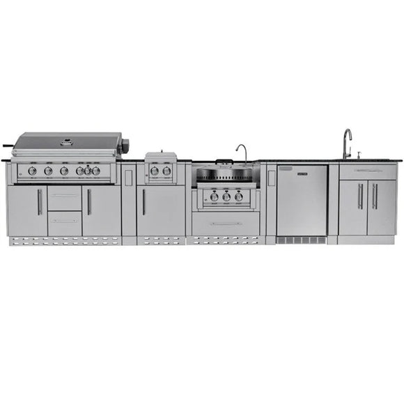 Sunstone Hill Country 13 Ft 6 In Outdoor Kitchen Cabinet Island