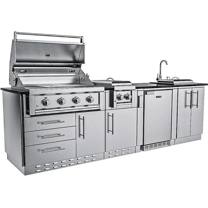 Sunstone The Houston 9 Foot 8 Inch Outdoor Griller’s Paradise Island Package - 0