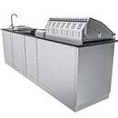 Sunstone The Houston 9 Foot 8 Inch Outdoor Griller’s Paradise Island Package-3