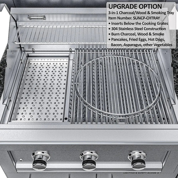 Sunstone Magnolia 10 Ft Outdoor ADA Kitchen Cabinet Island Package