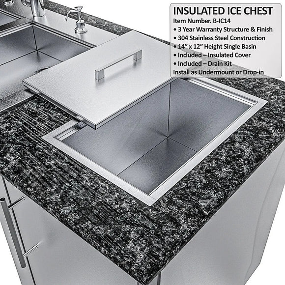 Sunstone Magnolia 10 Ft Outdoor ADA Kitchen Cabinet Island Package