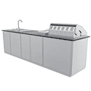 Sunstone Magnolia 10 Ft Outdoor ADA Kitchen Cabinet Island Package