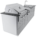 Sunstone Magnolia 10 Ft Outdoor ADA Kitchen Cabinet Island Package