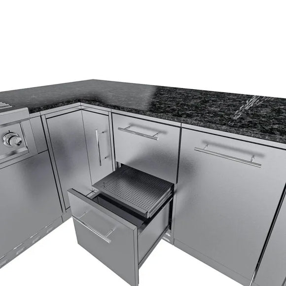 Sunstone L-Shaped 8.1' x 11' THE RANCHER Outdoor Kitchen Package