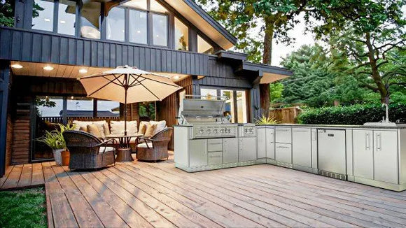 Sunstone L-Shaped 8.1' x 11' THE RANCHER Outdoor Kitchen Package
