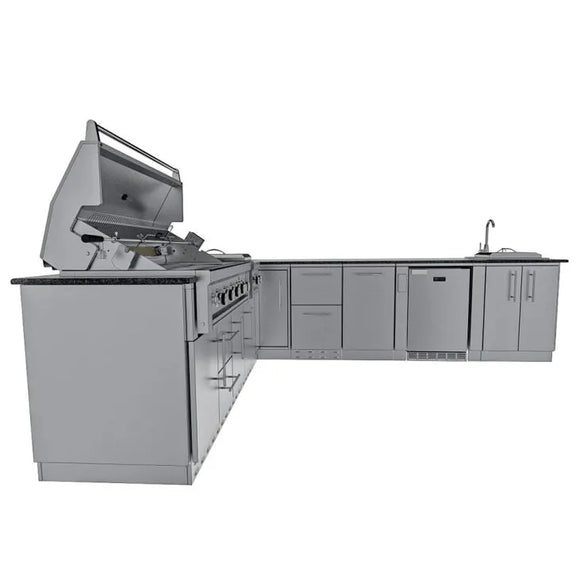 Sunstone L-Shaped 8.1' x 11' THE RANCHER Outdoor Kitchen Package