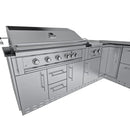 Sunstone L-Shaped 8.1' x 11' THE RANCHER Outdoor Kitchen Package