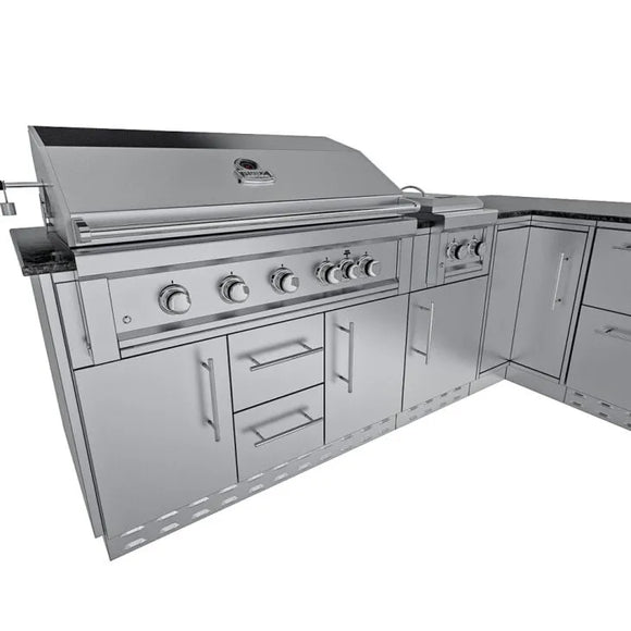Sunstone L-Shaped 8.1' x 11' THE RANCHER Outdoor Kitchen Package