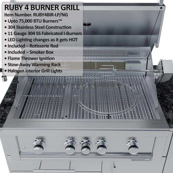Sunstone The Savanna 16 Foot 60° Outdoor Kitchen Cabinet Package