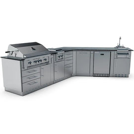 Sunstone The Savanna 16 Foot 60° Outdoor Kitchen Cabinet Package