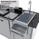 Sunstone The Savanna 16 Foot 60° Outdoor Kitchen Cabinet Package