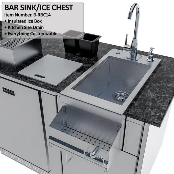 Sunstone The Savanna 16 Foot 60° Outdoor Kitchen Cabinet Package