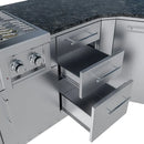 Sunstone The Savanna 16 Foot 60° Outdoor Kitchen Cabinet Package