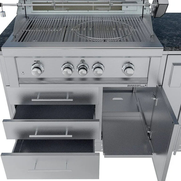 Sunstone The Savanna 16 Foot 60° Outdoor Kitchen Cabinet Package