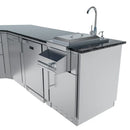 Sunstone The Savanna 16 Foot 60° Outdoor Kitchen Cabinet Package