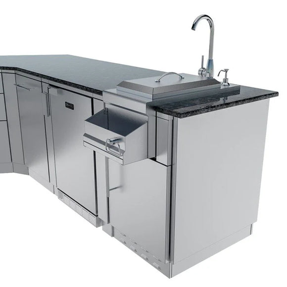 Sunstone The Savanna 16 Foot 60° Outdoor Kitchen Cabinet Package