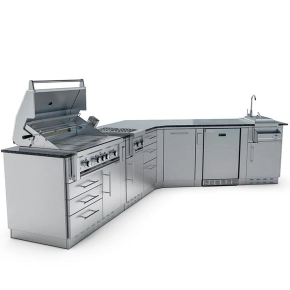 Sunstone The Savanna 16 Foot 60° Outdoor Kitchen Cabinet Package