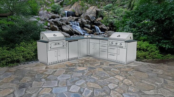 Sunstone The Texas Tango 19FT Outdoor Cabinet large Island Package