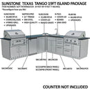Sunstone The Texas Tango 19FT Outdoor Cabinet large Island Package-7