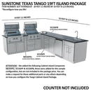 Sunstone The Texas Tango 19FT Outdoor Cabinet large Island Package-4