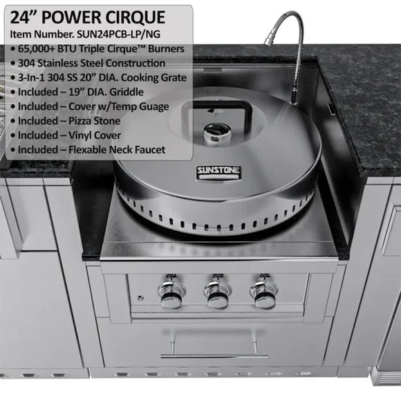 Sunstone The Texajun 9 Ft Cajun Outdoor Cabinet Kitchen Island