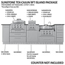 Sunstone The Texajun 9 Ft Cajun Outdoor Cabinet Kitchen Island