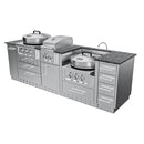 Sunstone The Texajun 9 Ft Cajun Outdoor Cabinet Kitchen Island