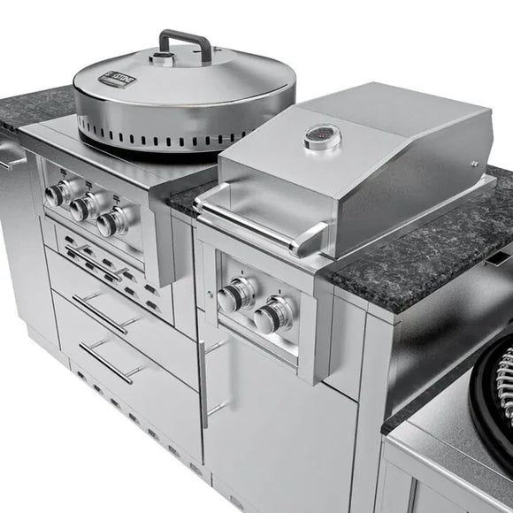 Sunstone The Texajun 9 Ft Cajun Outdoor Cabinet Kitchen Island