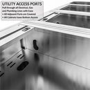 Sunstone The Brazos 9-Foot Outdoor Kitchen Island Package