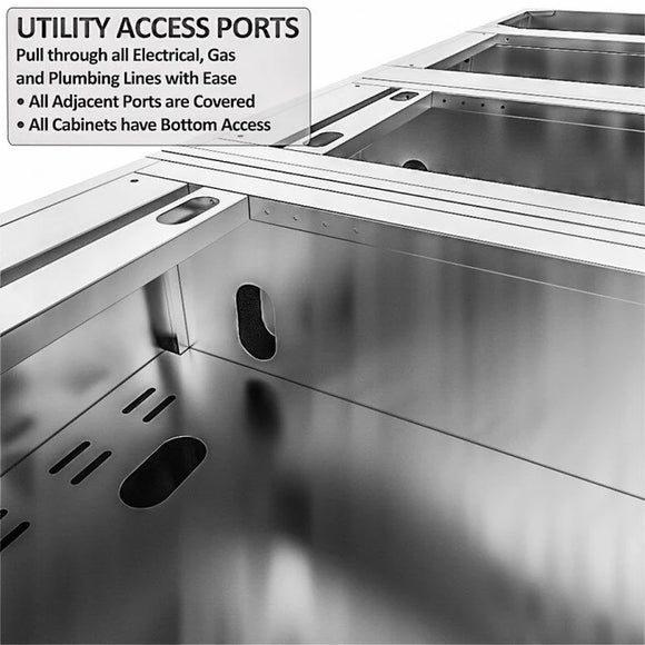 Sunstone The Caprice 6 Foot 4 Inch Outdoor Kitchen Island Package