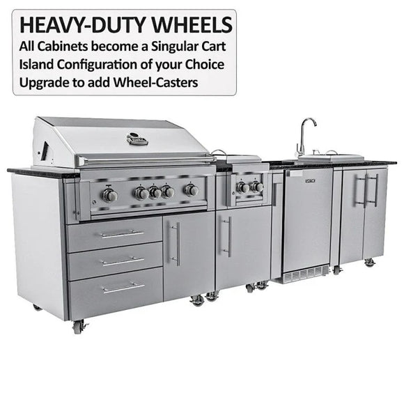 Sunstone The Caprice 6 Foot 4 Inch Outdoor Kitchen Island Package