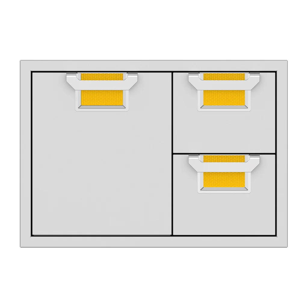 Aspire by Hestan 30 Inch Double Drawer and Storage Door Combo