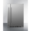 Summit 24 Inch Outdoor Refrigerator with Solid Door and Lock