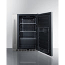 Summit 24 Inch Outdoor Refrigerator with Solid Door and Lock