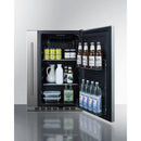 Summit 24 Inch Outdoor Refrigerator with Solid Door and Lock