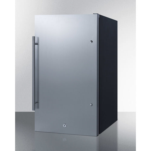 Summit 19 Inch Outdoor ADA Refrigerator with Solid Door and Lock
